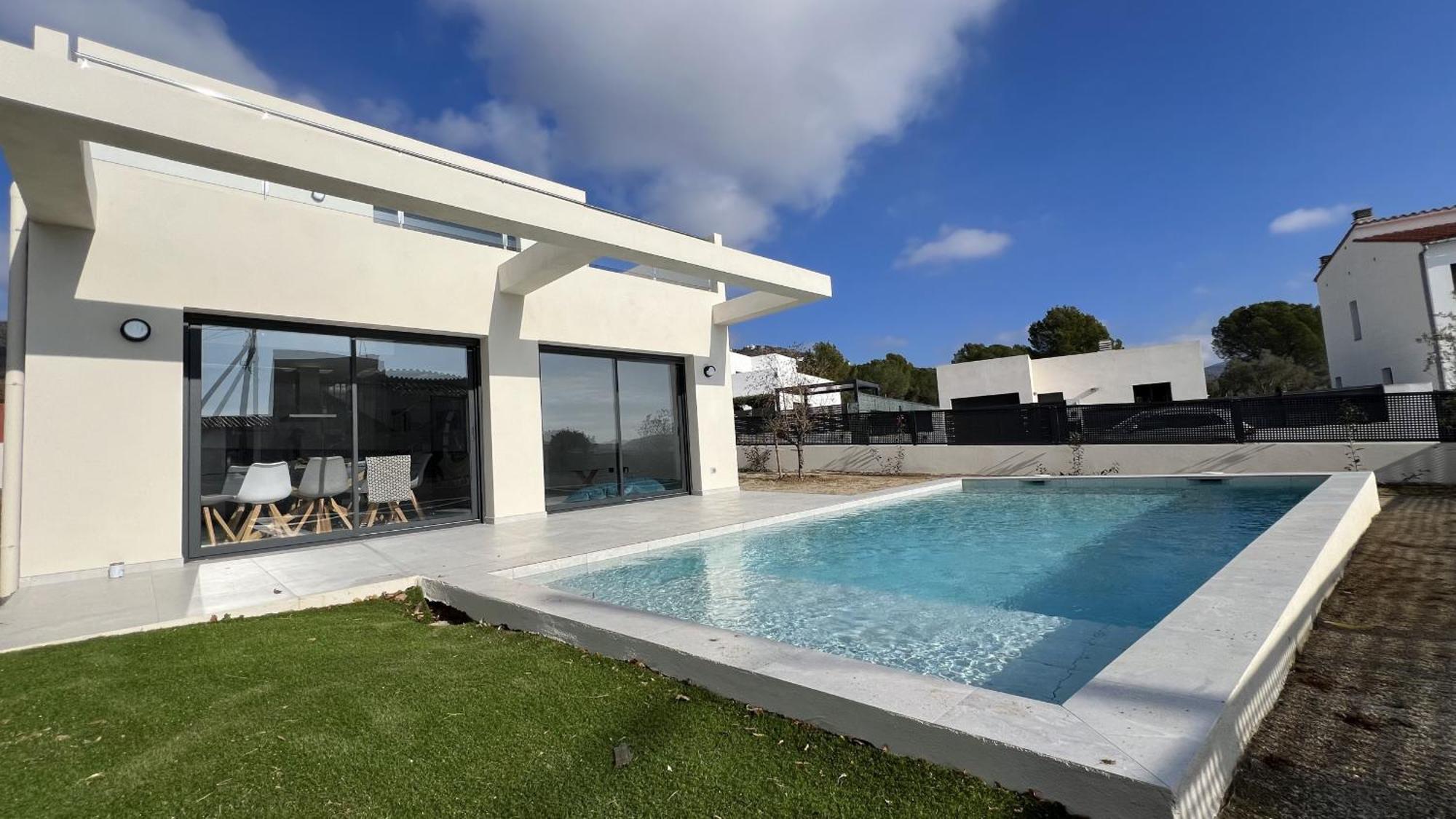 Villa Casa Moderna Roses Con Piscina Y Jardin Mas Bosca, Roses Palau Saverdera Exterior foto